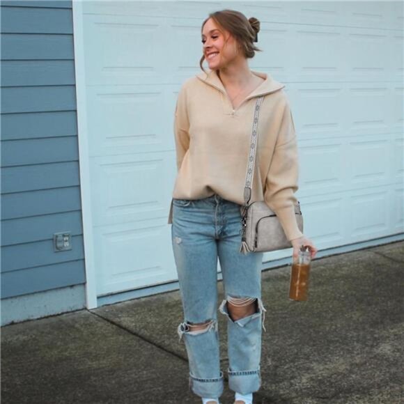 Women Soft Leather Medium Crossbody Bag Shoulder Purse Built in Wallet & Tassel - Picture 2 of 7